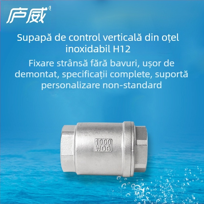 Valvă de control verticală din oțel inoxidabil 304, cu filet H12, flux unidirecțional, pentru alimentare cu apă