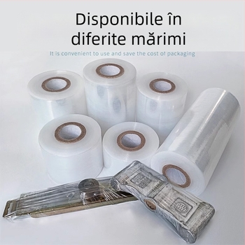 Film stretch PE pentru ambalare, material PE, destinat pentru ambalare, procesare și personalizare disponibile