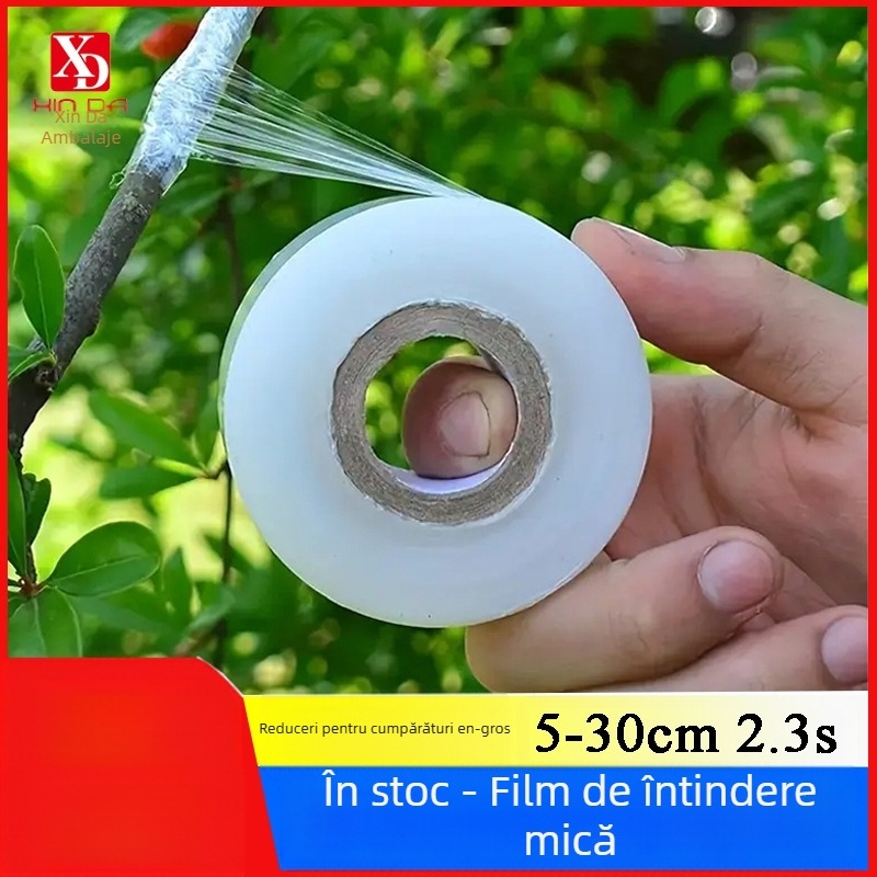 Film stretch PE pentru ambalare, material PE, destinat pentru ambalare, procesare și personalizare disponibile