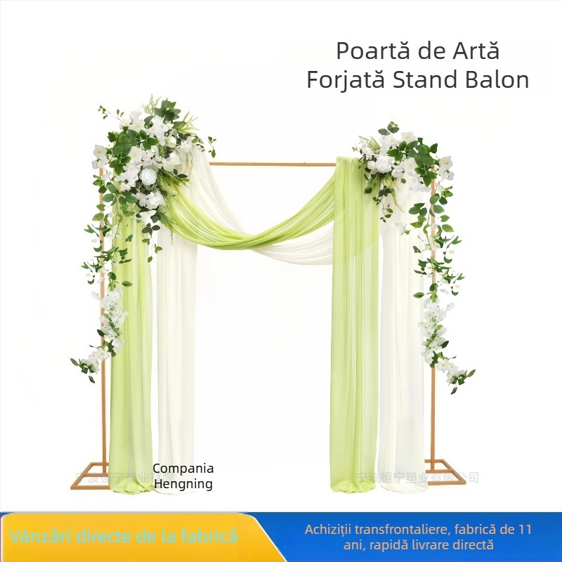Arc din fier pentru decor de gazon, arc pătrat, stil pădure, ornament suspendat, recuzită de amenajare a spațiului; Material: Fier; Stil: 24971170281; Categorie: Ornamente suspendate