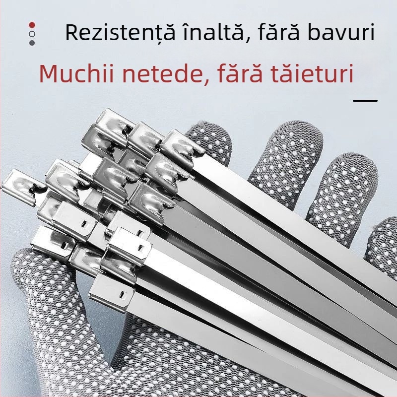 Legături pentru cablu cu închidere automată din polipropilenă, 50 buc.