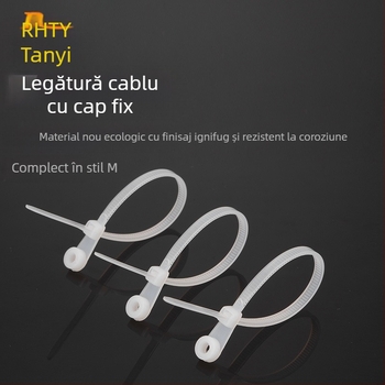 Curea de cablu cu închidere automată, nylon 66, forță de tracțiune 15-18 kg, interval de prindere 3-32 mm, -20°C până la 80°C, clasificare UL 94V-2