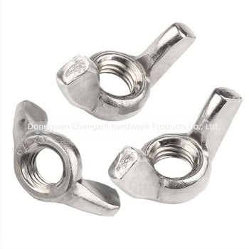 Piuliță aripioară din oțel inoxidabil 304, suprafață netedă, Changxin GB62 A2-70