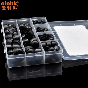 Capace din plastic pentru șuruburi hex, set 145 bucăți, în cutie mică, protecție pentru piulițe