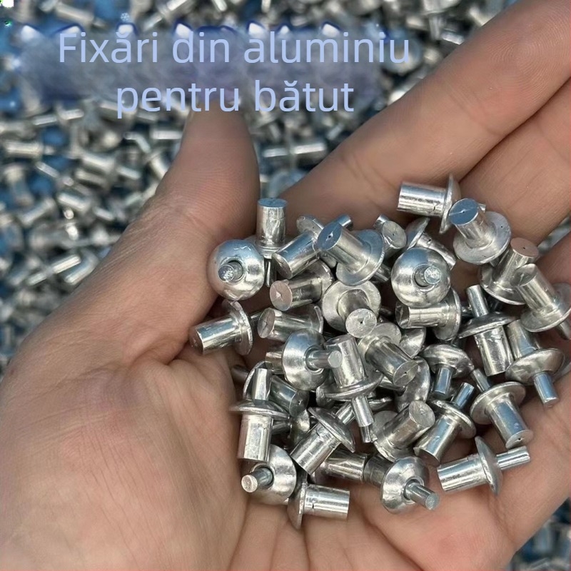Set de nituri din aluminiu cu cap conic și cap semirotund, nituri de tras, diametrul 6.4