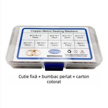 Etanșare din cupru pentru uz auto — rezistentă la coroziune, temperaturi înalte, presiune înaltă