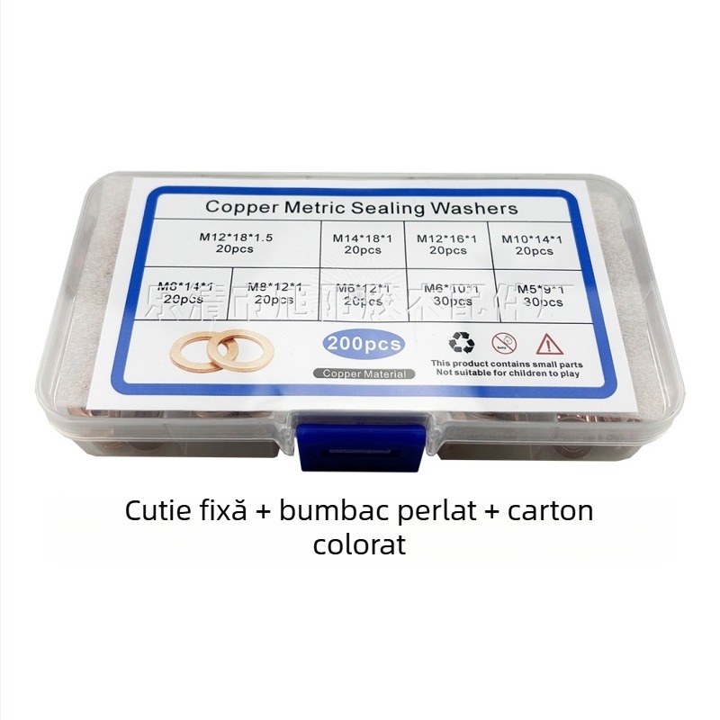 Etanșare din cupru pentru uz auto — rezistentă la coroziune, temperaturi înalte, presiune înaltă