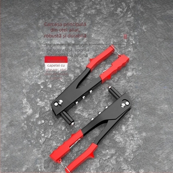 Pistol manual de nituit, construcție din oțel, pentru nituri de tip blind rivet și balamale pentru ușa de baie