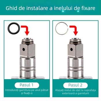 Cheie electrică cu ax de ieșire pătrat în formă de T, inel circlip și manșon circlip; protecție anti-cădere; mandrină fără cheie; potrivită pentru uz casnic; garanție 1 an