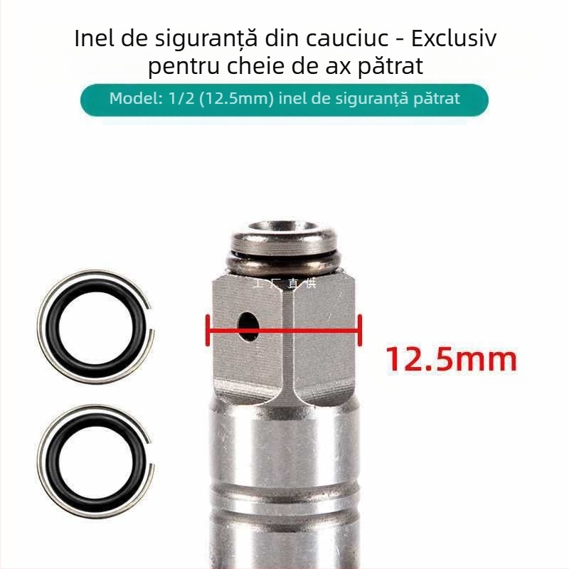Cheie electrică cu ax de ieșire pătrat în formă de T, inel circlip și manșon circlip; protecție anti-cădere; mandrină fără cheie; potrivită pentru uz casnic; garanție 1 an