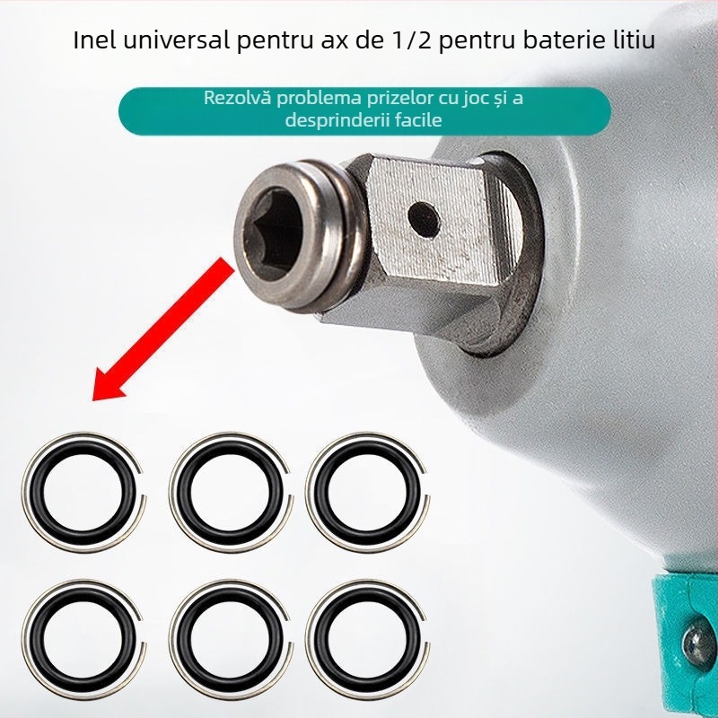 Cheie electrică cu ax de ieșire pătrat în formă de T, inel circlip și manșon circlip; protecție anti-cădere; mandrină fără cheie; potrivită pentru uz casnic; garanție 1 an