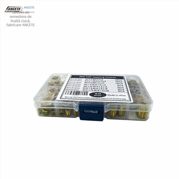 Sleeve autofiletant 302 tip, oțel carbon, set de reparație a filetului, 50 bucăți, pachet combinat