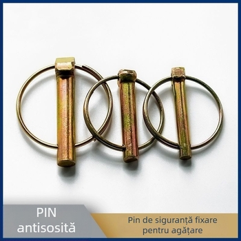 Știft de blocare pentru suspensia tractorului, știft circular, știft arcuit, siguranță împotriva pierderii; marca: Alte; număr standard: —; tratament de suprafață: Niciun.