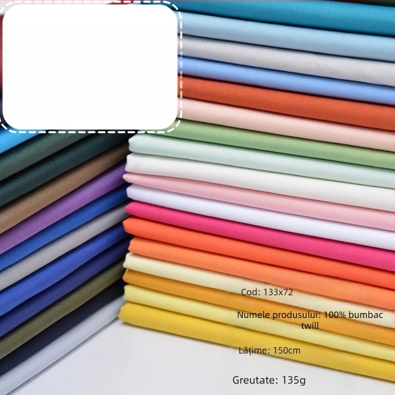 Țesătură de bumbac poplin, 100% bumbac, vopsit, potrivită pentru îmbrăcăminte, lenjerie de pat și căptușeală