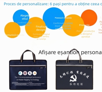 Geantă de documente din nylon, dublu strat – geantă de afaceri pentru călătorii de afaceri