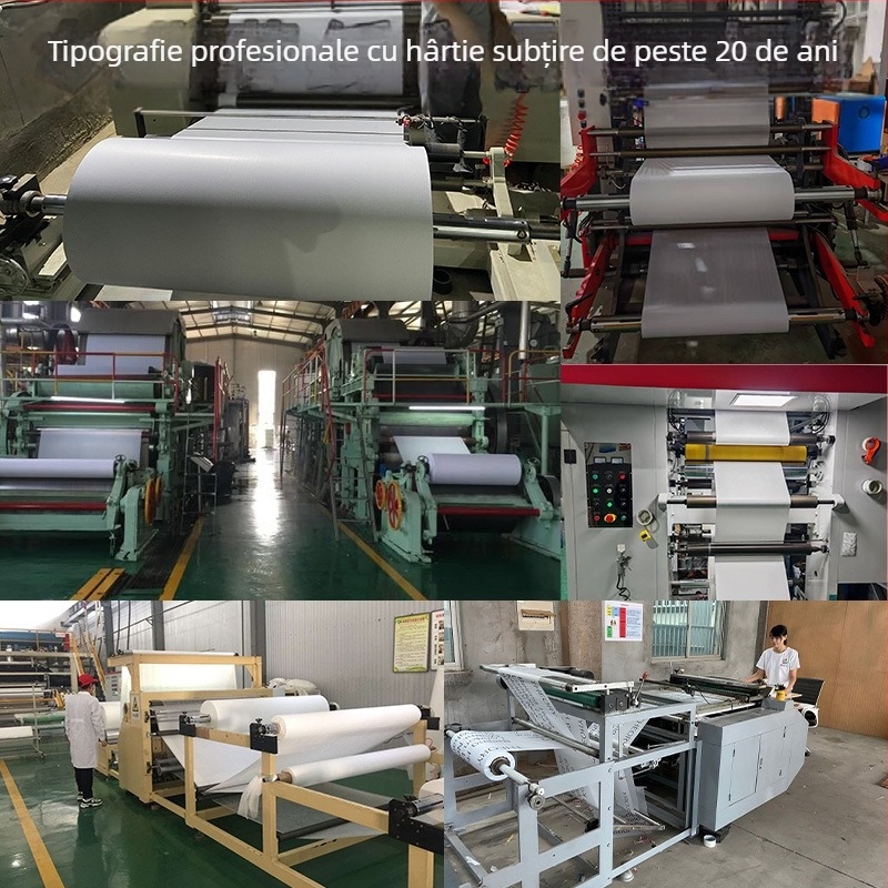 Hârtie de ambalare decorativă, cu strat subțire interior pentru haine — Bright printing; Cod produs: Three-color copy paper; Greutate: 0.17; Ambalaj: hârtie Kraft; Procesare și personalizare: Da