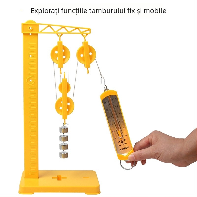 Kit experimental cu role pentru Fizică și Mecanică – instrumente educaționale pentru elevi primar și gimnaziu, demonstrații, material plastic