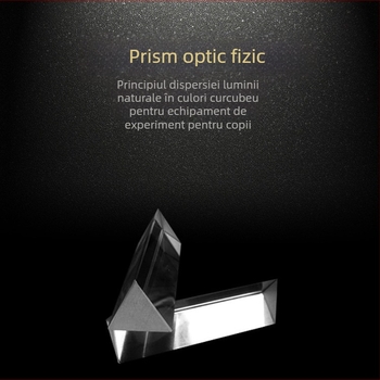 BRP51 Prism optic din sticlă K9 cu prelucrare personalizată pentru predare, experimente și fotografie