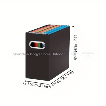 Cutie de depozitare din piele pentru documente și cărți de birou, model H376, personalizabilă, cu logo tipărit