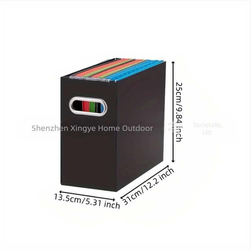 Cutie de depozitare din piele pentru documente și cărți de birou, model H376, personalizabilă, cu logo tipărit