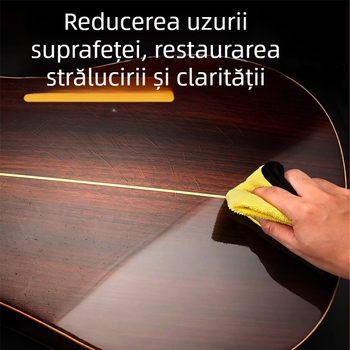 Ulei de întreținere pentru instrumente muzicale și curățare pentru chitare, viori, erhu și pian – anti-cracking; 0,15 kg greutate brută • ambalaj 100 buc • etichetă privată licențiată