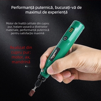 Unealtă electrică manuală pentru măcinare și lustruire pentru jad și sculptură în lemn – Quandi, baterie Li-ion reîncărcabilă, lustruire (Quandi; baterie Li-ion reîncărcabilă; lustruire)