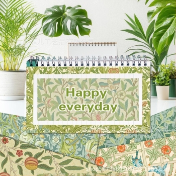 Hârtie de fundal pentru colaj DIY cu model Morris, viță de vie (Material: materiale sintetice; Meșteșug: semi-artizanal și semi-mehanic; Potrivit ca cadou pentru petrecere; Relații de daruit: adulți, cupluri, colegi, copii)