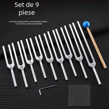 Furcă de acordare pentru yoga YC0919 - aliaj de aluminiu; potrivit pentru masaj de sănătate și instrumente muzicale; ambalaj: sac de pânză + carton exterior