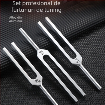 Furcă de acordare pentru yoga YC0919 - aliaj de aluminiu; potrivit pentru masaj de sănătate și instrumente muzicale; ambalaj: sac de pânză + carton exterior