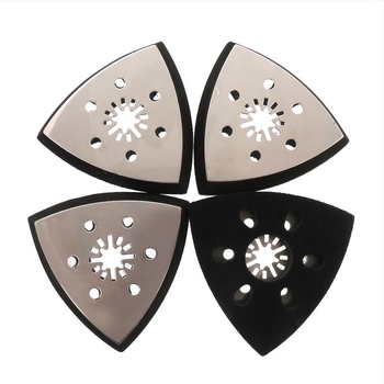 Disc triunghiular din oțel inoxidabil, cu 6 găuri și gaură centrală zimțată