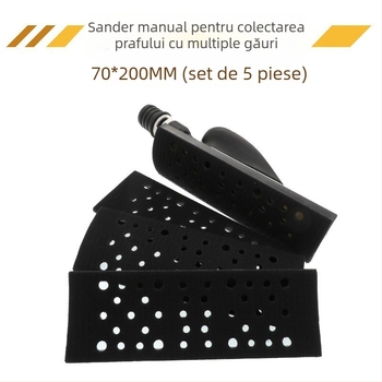 Set de 5 panouri poroase de vid pentru șlefuire manuală (inclus 4 nuclee de schimb) – nailon