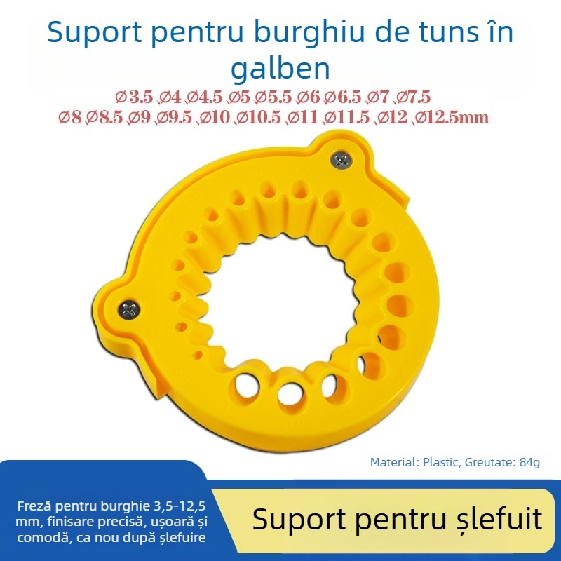 Suport pentru ascuțirea burghielor pentru polizor unghiular, din plastic | Xili