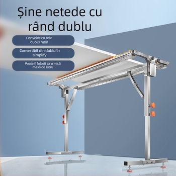 Imbot suport din oțel inoxidabil pentru bandă de flux – deschiderea panoului și etanșarea marginii, uz casnic