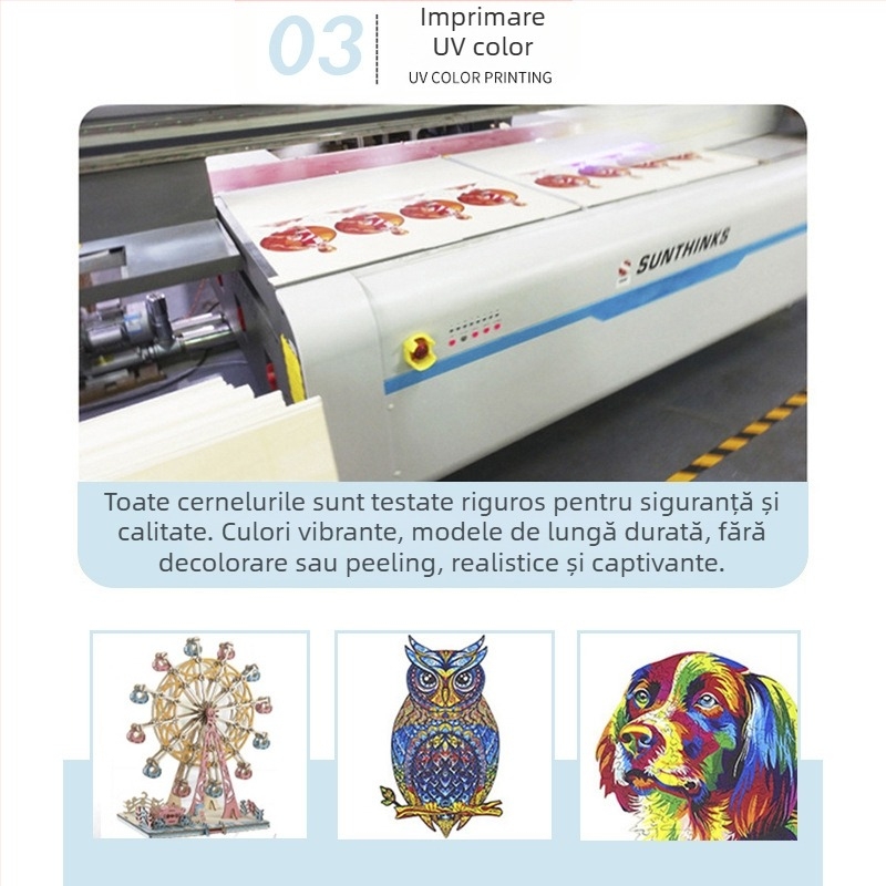 Model de avion din lemn - puzzle 3D DIY, personalizabil după desene, pentru vârsta 15-35