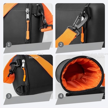 Geantă crossbody pentru sport, cu separare uscat-umed, PU ultra-ușoară, pentru sporturi în aer liber (Primăvara 2025)