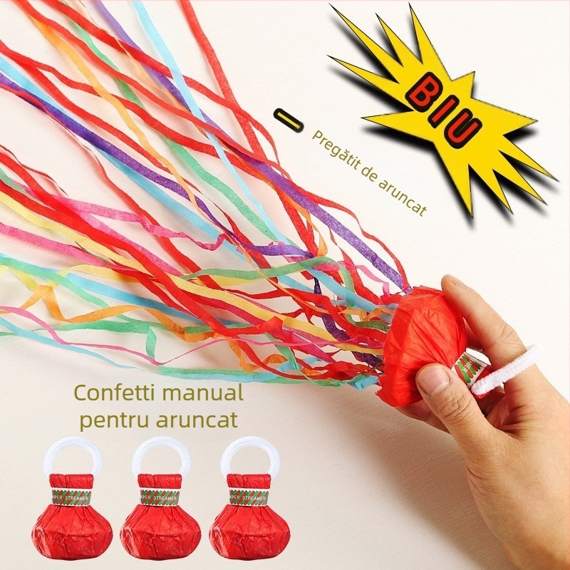 Rekvizite decorare sală de nuntă – panglică de hârtie cu design floral pentru nunți