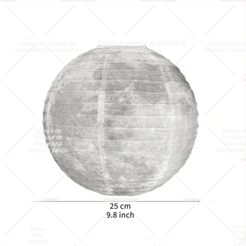 Fanar de hârtie cu tema Lună și Planetă, lucrat manual, formă rotundă, decor DIY pentru petreceri ale copiilor și decorul clasei