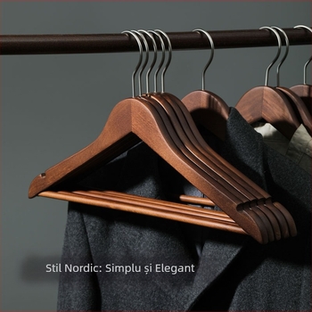 Umeraș din lemn pentru haine, stil fix Type X, model zp0056