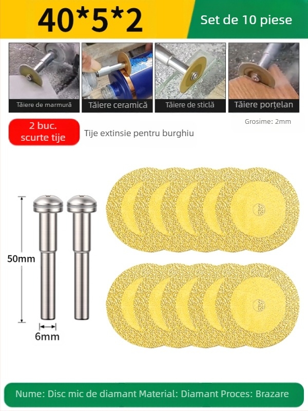 Disc diamant sudat pentru mașina de găurit electrică, potrivit pentru marmură, ceramică și jad; îndepărtarea rosturilor