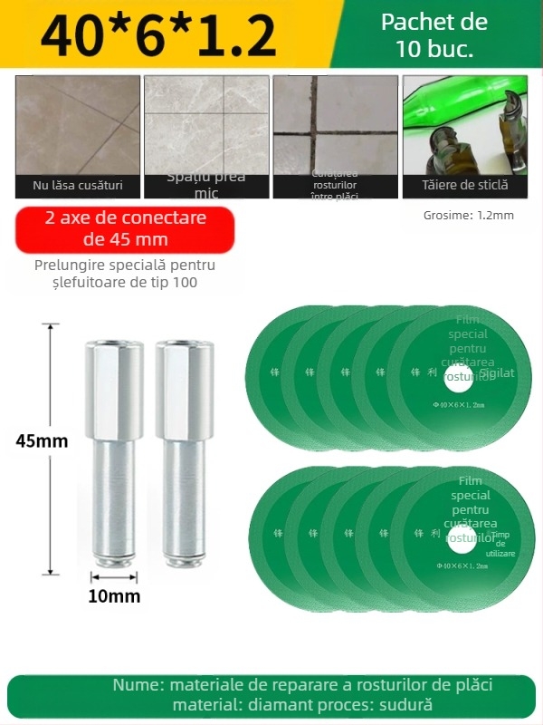 Disc diamant sudat pentru mașina de găurit electrică, potrivit pentru marmură, ceramică și jad; îndepărtarea rosturilor