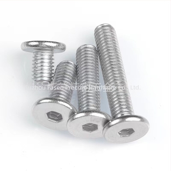 Șuruburi Fasseng cu cap plat hexagonal, A2-70, JB/ZQ 4352-2006