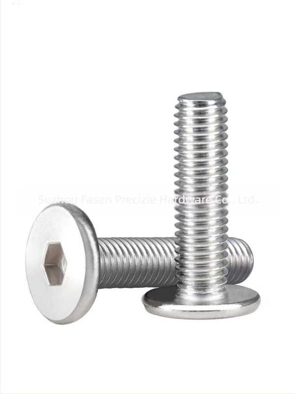 Șuruburi Fasseng cu cap plat hexagonal, A2-70, JB/ZQ 4352-2006