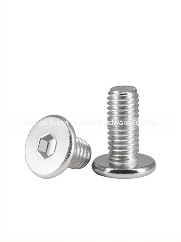 Șuruburi Fasseng cu cap plat hexagonal, A2-70, JB/ZQ 4352-2006