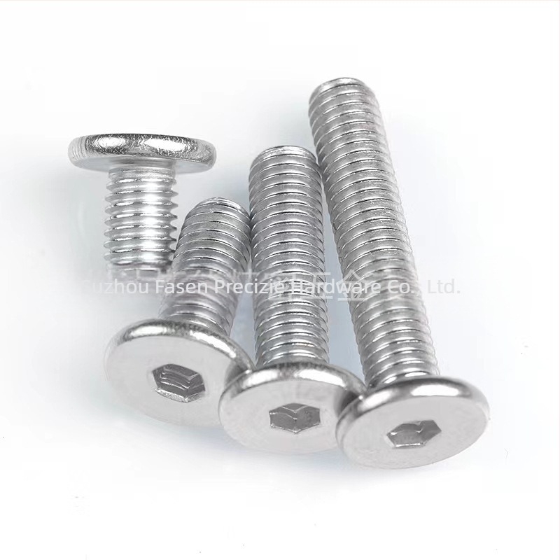Șuruburi Fasseng cu cap plat hexagonal, A2-70, JB/ZQ 4352-2006
