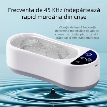Cutie de curățare cu ultrasunete, alimentare USB, funcționare mecanică, 3.7V, 2W, capacitate 301ml-500ml
