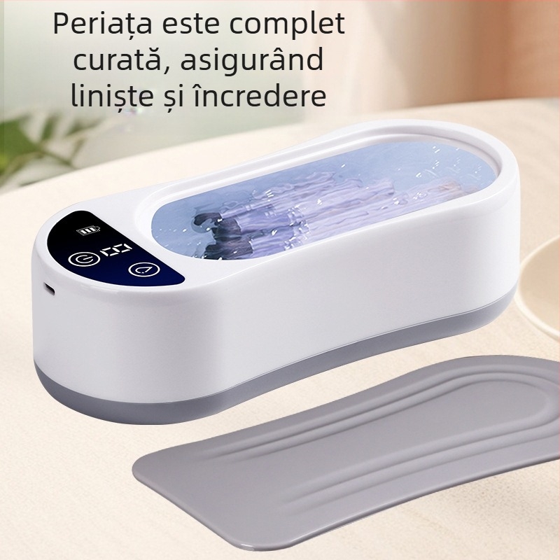 Cutie de curățare cu ultrasunete, alimentare USB, funcționare mecanică, 3.7V, 2W, capacitate 301ml-500ml