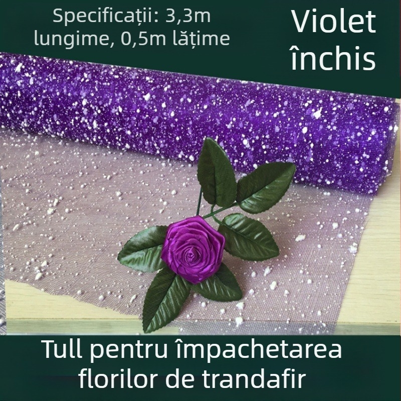 Material de ambalare pentru buchete cu fire de zăpadă spumoase, flori de mătase, zăpadă țesută, proces 3488641, pentru nunți și decor acasă