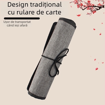 Rolă de pensule din poliester pentru 24 pensule (ulei, gouache și acuarelă)