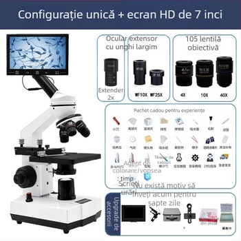 Microscop veterinar HD pentru analiza spermei și detectarea agenților patogeneni la câini, porci și pești (nivel de laborator)