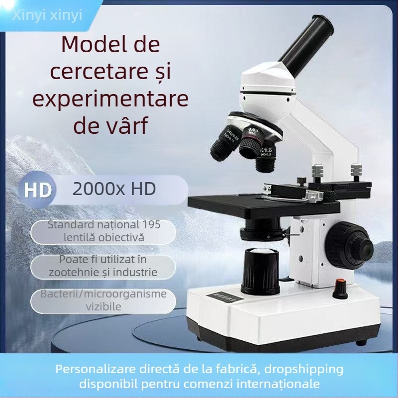 Microscop veterinar HD pentru analiza spermei și detectarea agenților patogeneni la câini, porci și pești (nivel de laborator)